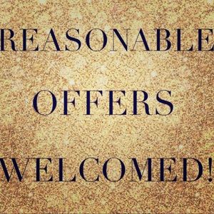 Reasonable offers are considered